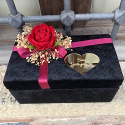 Sevgililer Günü Hediye Çiçek Kutusu Dikdörtgen-HDY-102
