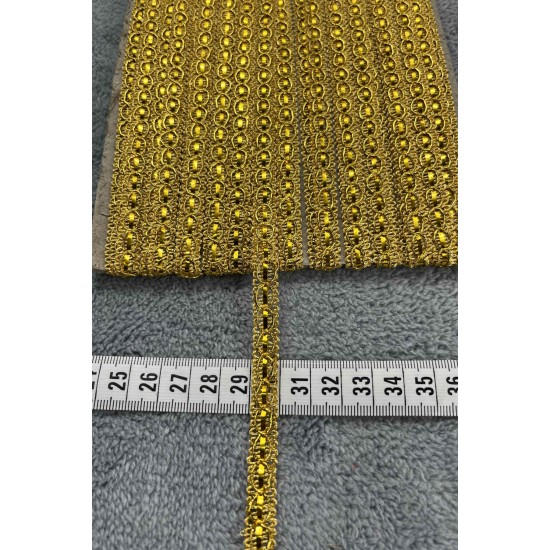 Dahlia Dekoratif Şerit &ndash; El İşi, Organizasyon ve S&uuml;sleme İ&ccedil;in 1 cm En 1 Metre-HG-DS-006