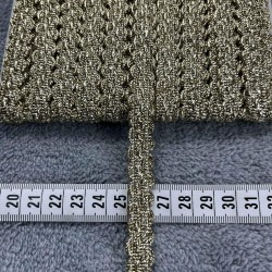 Lotus Dekoratif Şerit &ndash; El İşi, Organizasyon ve S&uuml;sleme İ&ccedil;in 1 cm En 1 Metre-HG-DS-008