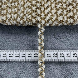 Zinnia Dekoratif Şerit &ndash; El İşi, Organizasyon ve S&uuml;sleme İ&ccedil;in 1 cm En 1 Metre-HG-DS-016