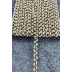 Zinnia Dekoratif Şerit &ndash; El İşi, Organizasyon ve S&uuml;sleme İ&ccedil;in 1 cm En 1 Metre-HG-DS-016