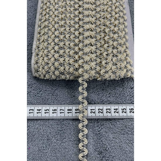 Hibiscus Dekoratif Şerit &ndash; El İşi, Organizasyon ve S&uuml;sleme İ&ccedil;in 1 cm En 1 Metre-HG-DS-017