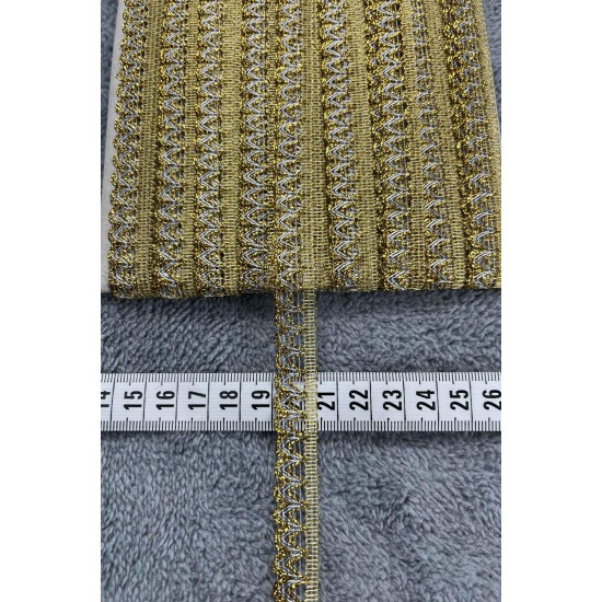 Edelweiss Dekoratif Şerit &ndash; El İşi, Organizasyon ve S&uuml;sleme İ&ccedil;in 1 cm En 1 Metre-HG-DS-019