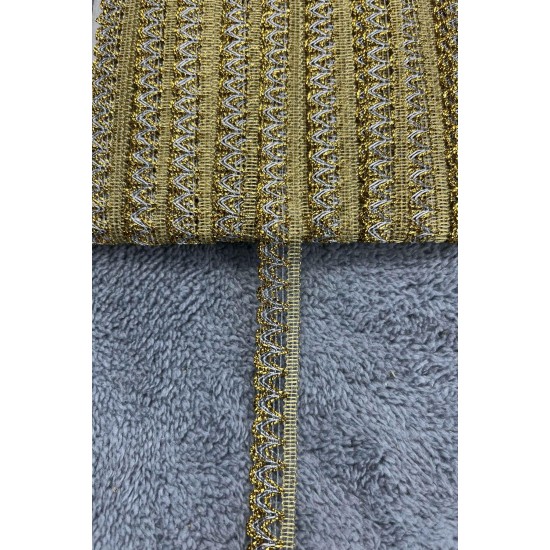 Edelweiss Dekoratif Şerit &ndash; El İşi, Organizasyon ve S&uuml;sleme İ&ccedil;in 1 cm En 1 Metre-HG-DS-019