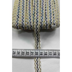 Tigridia Dekoratif Şerit &ndash; &Ccedil;ok Renkli Metalik Zigzag Detaylı 1 cm En 1 Metre-HG-DS-026