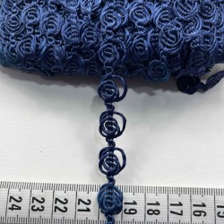 Lunaria &Ouml;rg&uuml; Şerit &ndash; 1 cm En &ndash; 1 Metre | El İşi Dekoratif &Ccedil;i&ccedil;ek Desenli Şerit-HG-DS-027