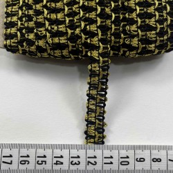 Dahlia Dekoratif Şerit &ndash; El İşi, Organizasyon ve S&uuml;sleme İ&ccedil;in 1 cm En 1 Metre-HG-DS-041