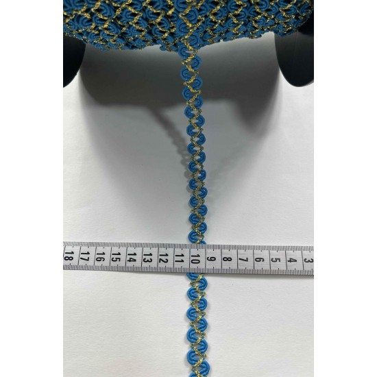 Freesia Dekoratif Şerit &ndash; El İşi, Organizasyon ve S&uuml;sleme İ&ccedil;in 1 cm En 1 Metre-HG-DS-043