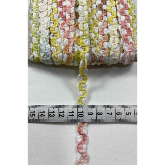 Feverfew Dekoratif Şerit &ndash; El İşi, Organizasyon ve S&uuml;sleme İ&ccedil;in 1 cm En 1 Metre-HG-DS-044