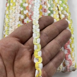 Feverfew Dekoratif Şerit &ndash; El İşi, Organizasyon ve S&uuml;sleme İ&ccedil;in 1 cm En 1 Metre-HG-DS-044