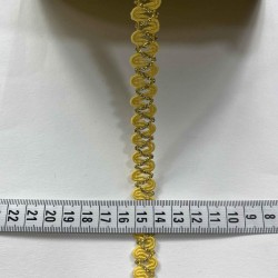 Gazania Dekoratif Şerit &ndash; El İşi, Organizasyon ve S&uuml;sleme İ&ccedil;in 1 cm En 1 Metre-HG-DS-046