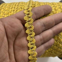 Gazania Dekoratif Şerit &ndash; El İşi, Organizasyon ve S&uuml;sleme İ&ccedil;in 1 cm En 1 Metre-HG-DS-046