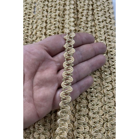 Narcissus Dekoratif Şerit &ndash; El İşi, Organizasyon ve S&uuml;sleme İ&ccedil;in 1 cm En 1 Metre-HG-DS-054