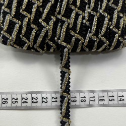 Snowdrop Dekoratif Şerit &ndash; El İşi, Organizasyon ve S&uuml;sleme İ&ccedil;in 1 cm En 1 Metre-HG-DS-060