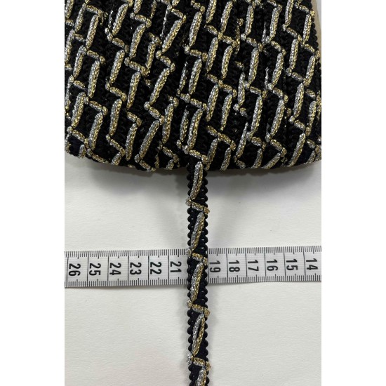 Snowdrop Dekoratif Şerit &ndash; El İşi, Organizasyon ve S&uuml;sleme İ&ccedil;in 1 cm En 1 Metre-HG-DS-060