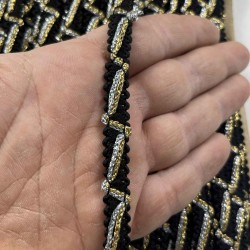 Snowdrop Dekoratif Şerit &ndash; El İşi, Organizasyon ve S&uuml;sleme İ&ccedil;in 1 cm En 1 Metre-HG-DS-060