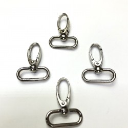 Gümüş Geniş Anahtarlık Halkası-HLK-1001