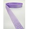 Lila Yıldızlı Grogren Kurdele 2,5 cm 1 Metre-HOBG-1018