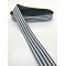 Siyah Beyaz Çizgili Tafta Kurdele 2,5 cm 1 Metre-HOBG-1042