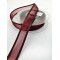 Bordo Organze Saten Kurdele 2,5 cm 1 Metre-HOBG-1058