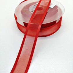 Kırmızı Organze Saten Kurdele 2,5 cm 1 Metre-HOBG-1059 Kırmızı Organze Saten Kurdele 2,5 cm 1 Metre-HOBG-1059