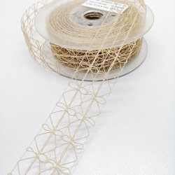 Cappicino Dantel Tela Kurdele 4 cm 1 Metre-HOBG-1068