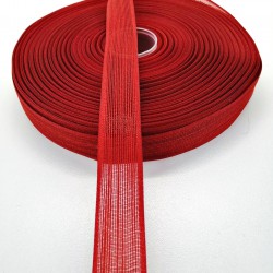 Kırmızı Keten Kurdele 2,5 cm 1 Metre-HOBG-1084 Kırmızı Keten Kurdele 2,5 cm 1 Metre-HOBG-1084