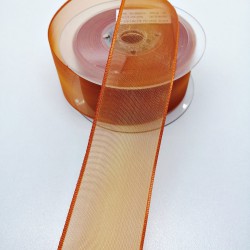 Turuncu Şifon Kurdele 4 cm 1 Metre-HOBG-1107