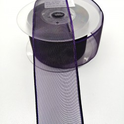 Mor Şifon Kurdele 4 cm 1 Metre-HOBG-1109