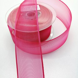 Fuşya Şifon Kurdele 4 cm 1 Metre-HOBG-1110