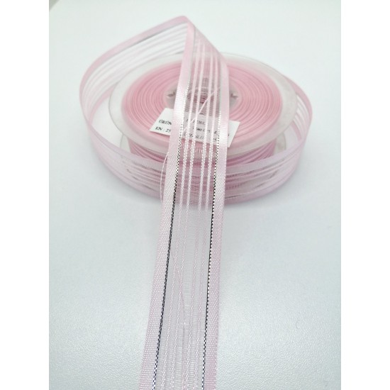 Pembe İp Kurdele 2,5 cm 1 Metre-HOBG-1111