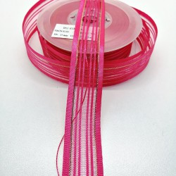 Fuşya İp Kurdele 2,5 cm 1 Metre-HOBG-1114