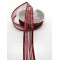 Bordo İp Kurdele 2,5 cm 1 Metre-HOBG-1115
