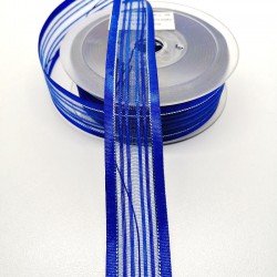 Saks Mavi İp Kurdele 2,5 cm 1 Metre-HOBG-1120