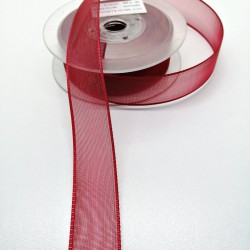 Kırmızı Şifon Kurdele 2,5 cm 1 Metre-HOBG-1123 Kırmızı Şifon Kurdele 2,5 cm 1 Metre-HOBG-1123