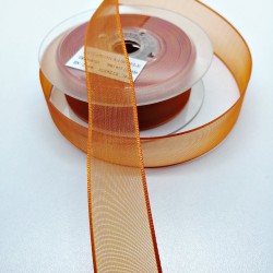 Turuncu Şifon Kurdele 2,5 cm 1 Metre-HOBG-1125