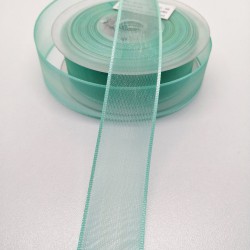 Su Yeşili Şifon Kurdele 2,5 cm 1 Metre-HOBG-1126