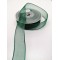 Koyu Yeşil Şifon Kurdele 2,5 cm 1 Metre-HOBG-1127