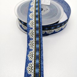 Desenli Kot Kurdele 2,5 cm 1 Metre-HOBG-1133 Desenli Kot Kurdele 2,5 cm 1 Metre-HOBG-1133