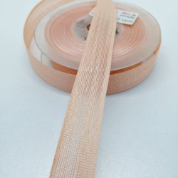 Pudra Keten Efektli Kurdele 2,5 cm 1 Metre-HOBG-1142