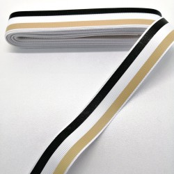 Renkli Çizgili Grogren Kurdele 2,5 cm 1 Metre-HOBG-1163