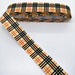 Kareli Desenli Grogren Kurdele 2,5 cm 1 Metre-HOBG-1169 Kareli Desenli Grogren Kurdele 2,5 cm 1 Metre-HOBG-1169