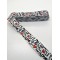 Beyaz Love Desenli Grogren Kurdele 2,5 cm 1 Metre-HOBG-1171