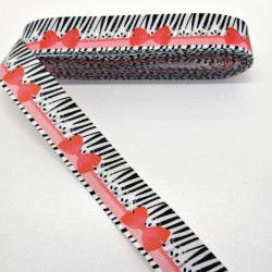 Kırmızı Fiyonk Desenli Grogren Kurdele 2,5 cm 1 Metre-HOBG-1186 Kırmızı Fiyonk Desenli Grogren Kurdele 2,5 cm 1 Metre-HOBG-1186