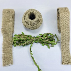 Yaprak Şerit Hasır Kurdele Jüt İp Seti-HSET-11