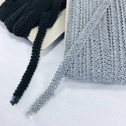 Siyah Gri Dekoratif Şerit Seti-HSET-22