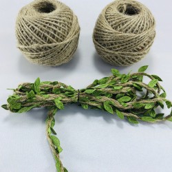 Hasır Yaprak Şerit Jüt İp Seti-HSET-3