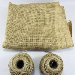 Hasır Çuval Kumaşı Jüt İp Seti-HSET-4