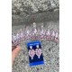 İvanna Pembe Gelin Kına Tacı Özel Gün Aksesuar Kadın Taç Ve İnce Mekik Küpe Takımı-IVANA-11 İvanna Pembe Gelin Kına Tacı Özel Gün Aksesuar Kadın Taç Ve İnce Mekik Küpe Takımı-IVANA-11