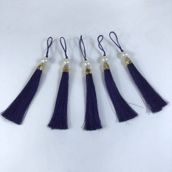 Mürdüm Gold Kapaklı İncili Püskül 1 Adet Boy 12 Cm-KAPPUSKUL-16